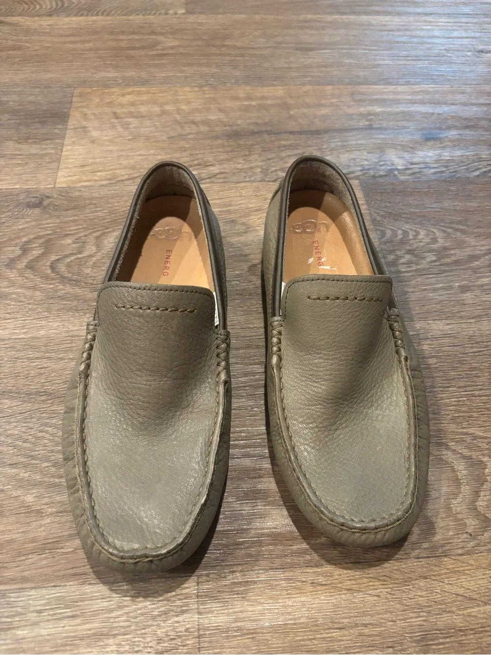 UGG Henrick Leather Driving Loafers Sage Green Treadlite Mens 8